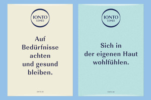 Schrift auf Roll-Up von Ionto Comed
